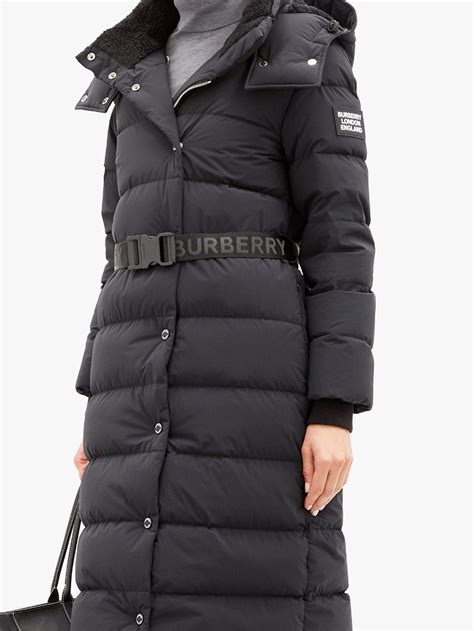 burberry daunenmantel eppingham|BURBERRY Eppingham Belted Quilted Down Coat in Black.